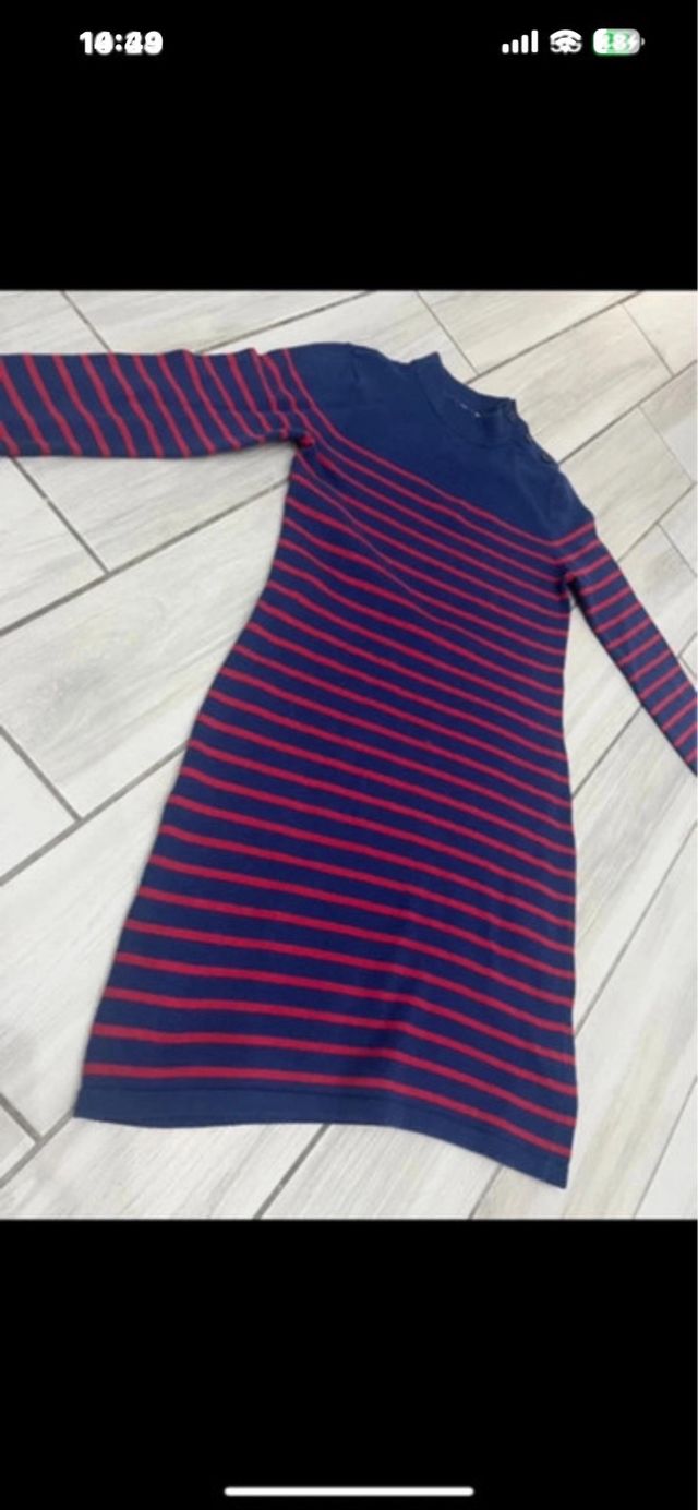 Vestitino Tommy Hilfiger righe blu/rosse