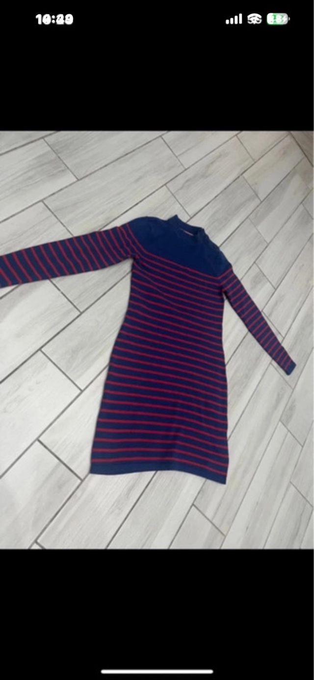 Vestitino Tommy Hilfiger righe blu/rosse