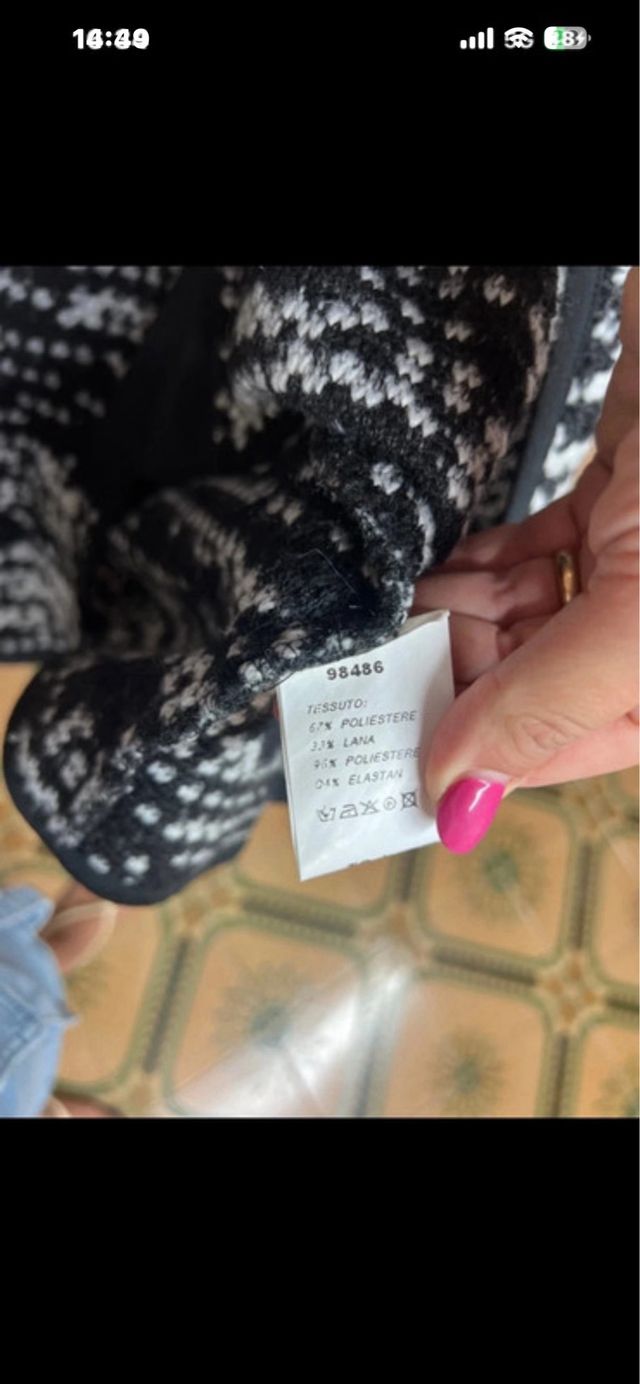 Cappotto lana fantasia