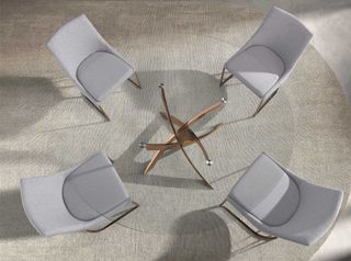 Mesa Comedor Cristal Angel Cerdá Dorada