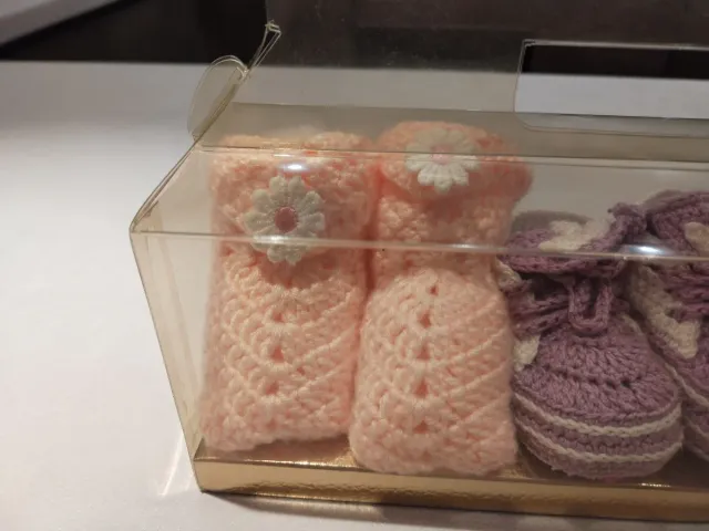 Set scarpine neonata uncinetto