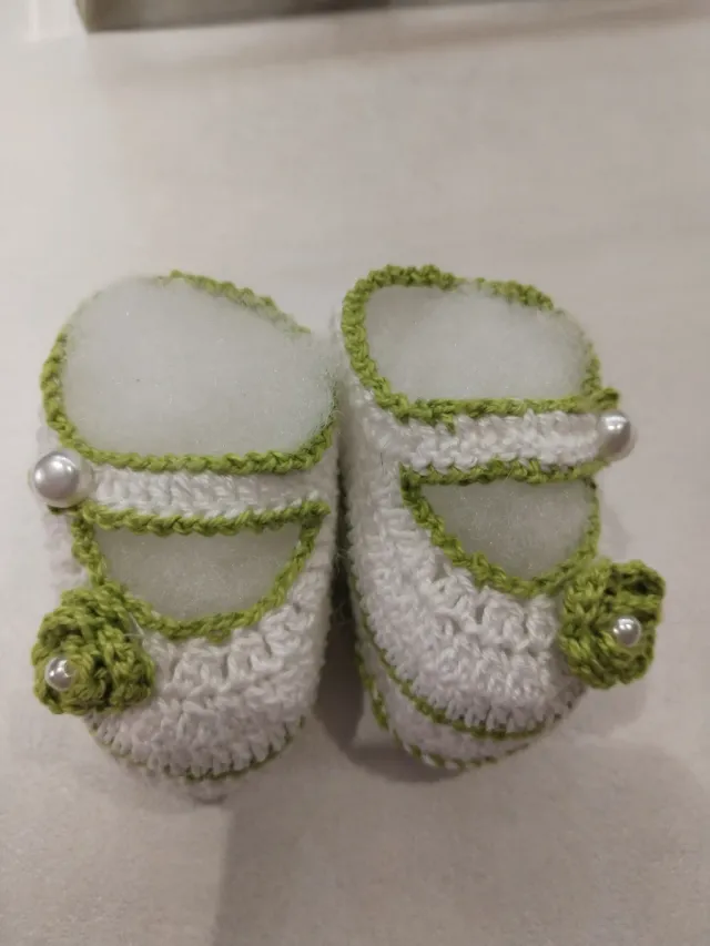 Set scarpine neonata uncinetto