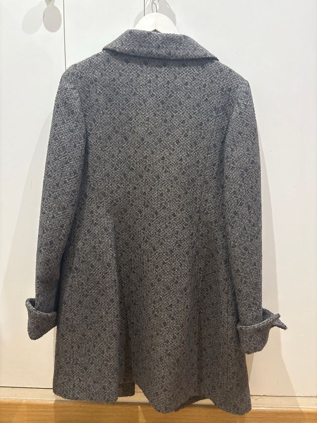 Abrigo Mila Schon Talla 38 Gris
