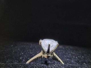 Anillo Oro Blanco 18K y Diamante 1.2ct Natural