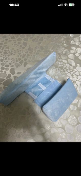 Cuscino correttore neonato azzurro