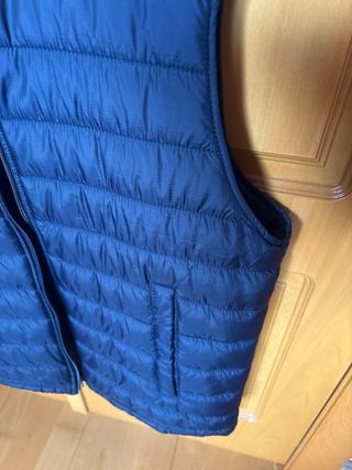 Chaleco acolchado azul Zara