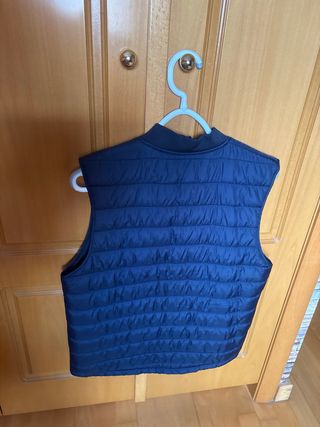 Chaleco acolchado azul Zara