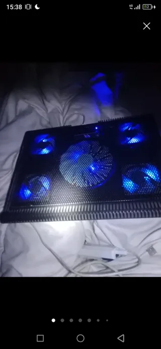 Base refrigeración ordenado portátil5 ventiladores