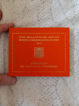 Cartolina 2 Euro Vaticano Bicentenario Gendarmeria