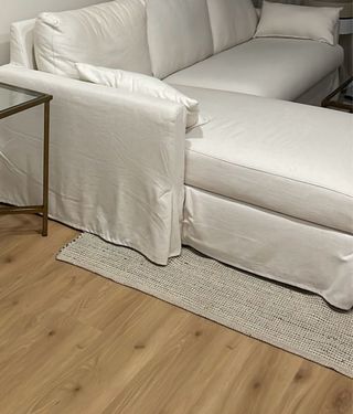 Alfombra Zara Home Beige y Blanca