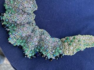 Collana fatta a mano con perline