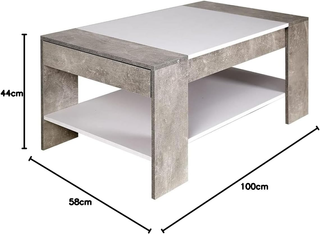 Tavolino Divano Tavolo Caffè da Salotto Rettangola