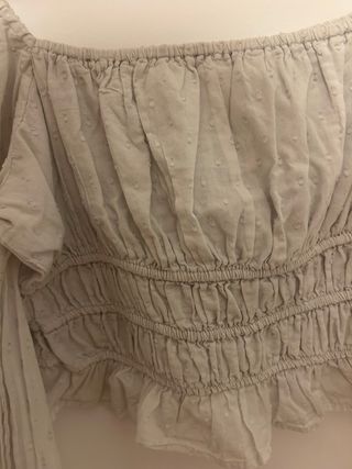 Blusa blanca Stradiv talla L