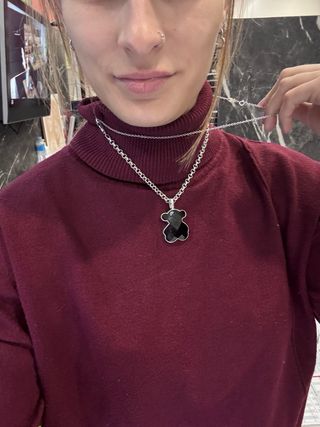 Collar Tous Oso Negro ónix