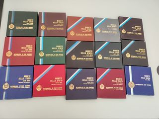 Divisionali monete San Marino anni 1973 - 1986 FDC