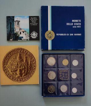 Divisionali monete San Marino anni 1973 - 1986 FDC