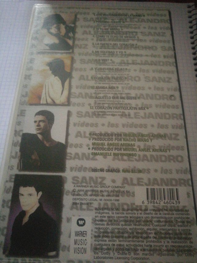 ALEJANDRO SANZ VHS video