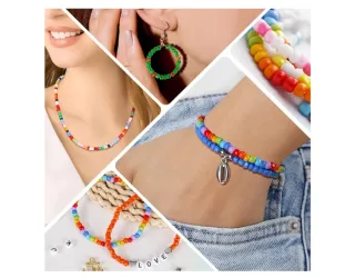 HOLDLEAF 4mm Abalorios para Hacer Pulseras C2Y2705