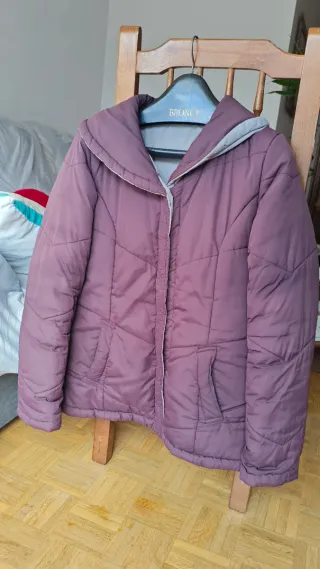 Cazadora reversible Gris/Burdeos Talla 42/44