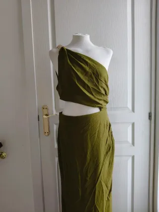 Vestido estilo griego verde