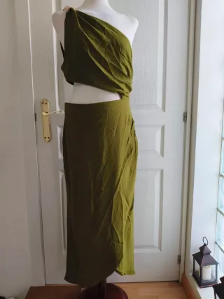 Vestido estilo griego verde