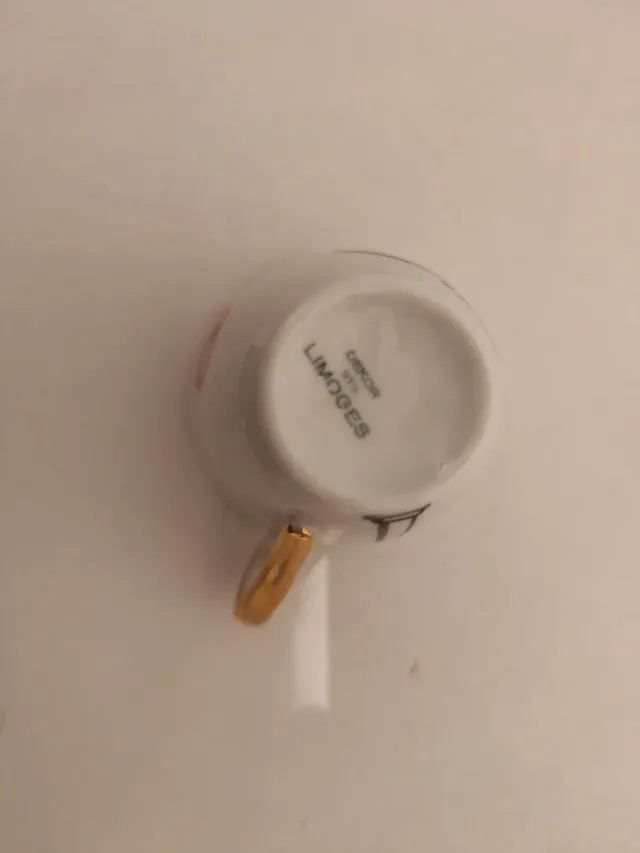 Cenicero/Plato con taza de café vintage