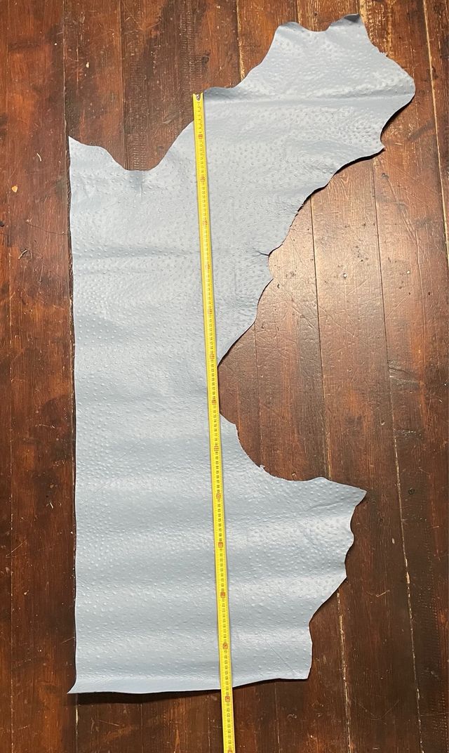 lotto 87 ritagli di pelle stampa struzzo ￼