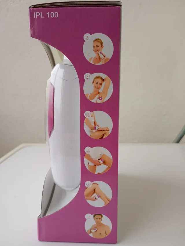 Depiladora Vitalcontrol IPL 100 Rosa/Blanca