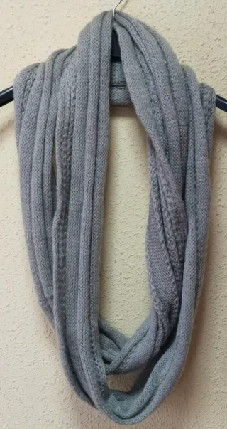 Bufanda punto cerrada con medidas