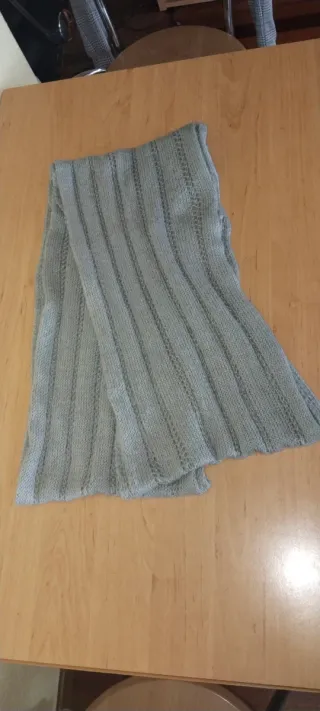 Bufanda punto cerrada con medidas