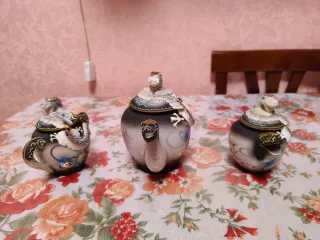 Set 3 teiere giapponesi draghi