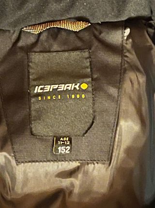 ICEPEAK piumino invernale 11-12 anni 152cm altezza