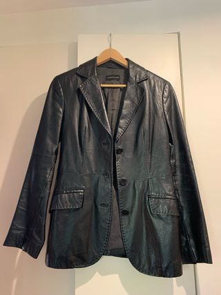 Americana Piel Massimo Dutti Talla S