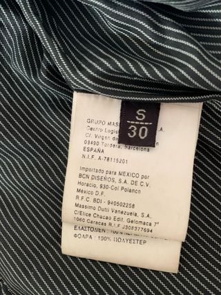 Americana Piel Massimo Dutti Talla S