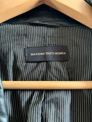 Americana Piel Massimo Dutti Talla S