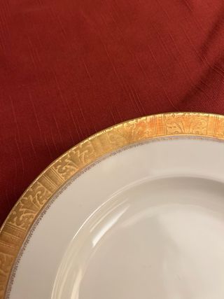 Servizio di piatti con bordo oro Heinrich 74 pezz