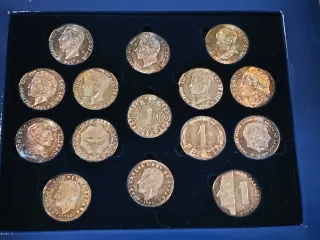 Historia de la peseta , 15 monedas plata , 60 gram