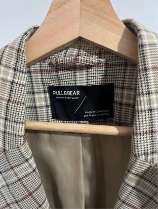 Americana de cuadros Pull&Bear (talla M)