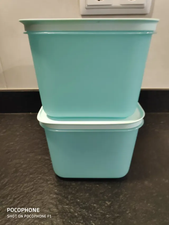 Tupperware Congelador Azul Claro x2