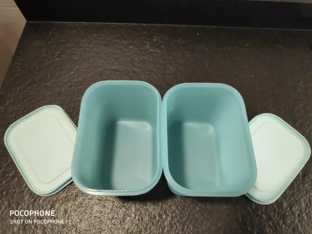 Tupperware Congelador Azul Claro x2