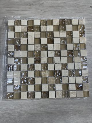 Malla mosaico beige