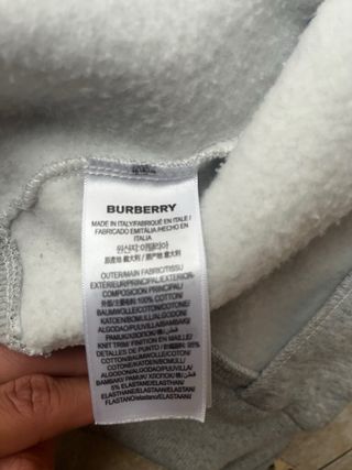 Sudadera Burberry con cremallera