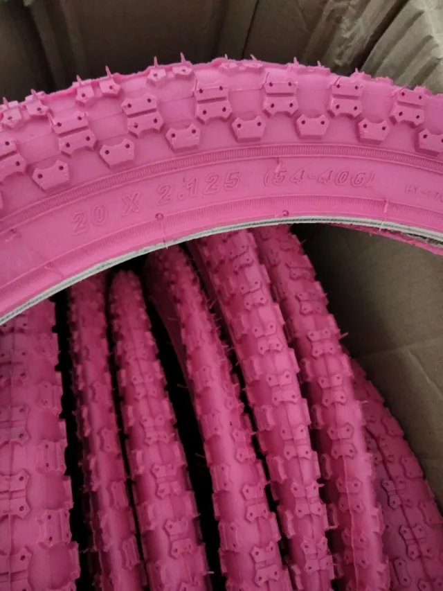 Coppia di coperture BMX rosa 20x2.125