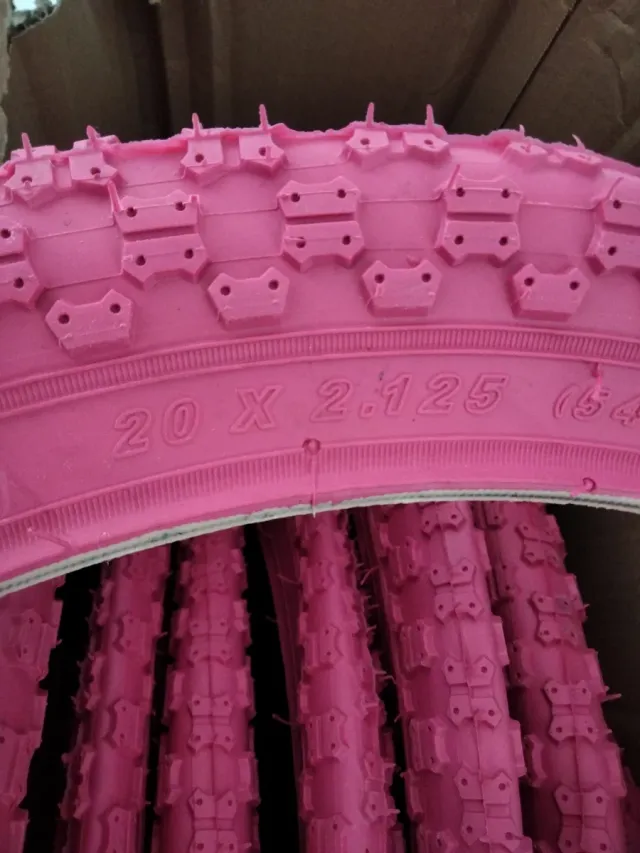 Coppia di coperture BMX rosa 20x2.125