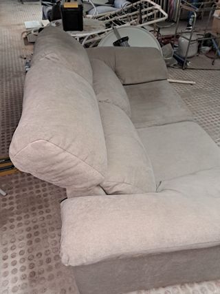 Sofá Cama Beige Tela