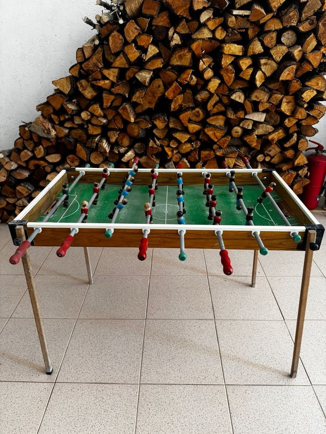 Futbolín de madera vintage años 80
