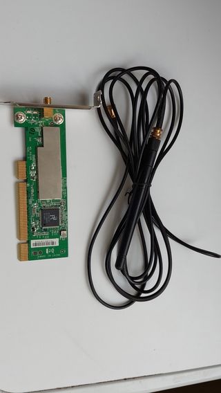 Tarjeta WiFi y Cable Antena 3m