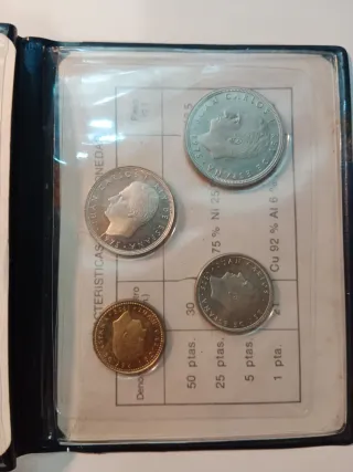 Estuche Monedas Pruebas Numismáticas España 1979