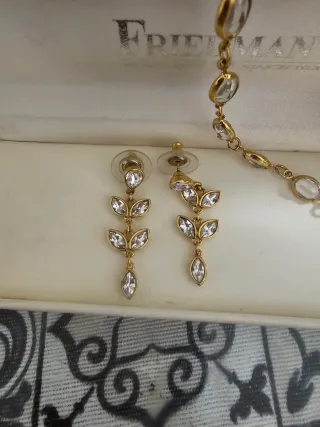 Collar Swarovski Años 90 Dorado