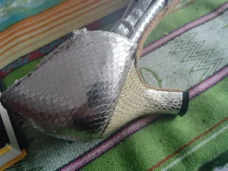 Sandalias de baile plateadas